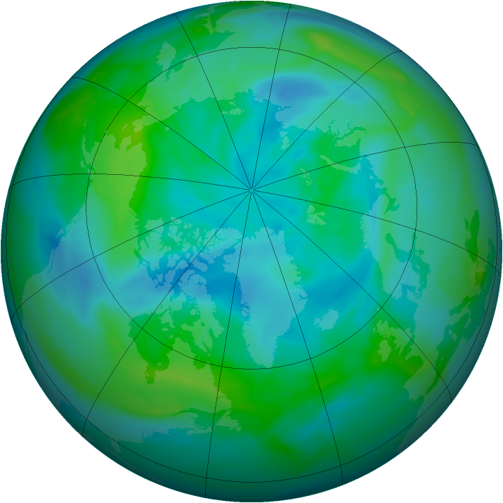 Arctic ozone map for 24 September 2006